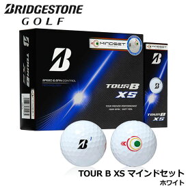 【2026モデル】ブリヂストン ツアーB XS マインドセット ゴルフボール ホワイト 1ダース(12球入) TOUR B XS MINDSET BRIDGESTONE GOLF S6WXJM