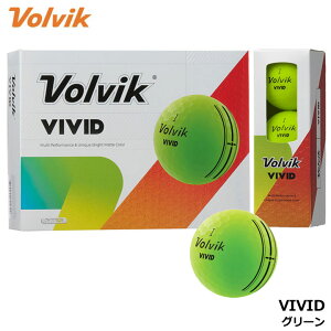�y2026���f���z�{���r�b�N �r�r�b�h �S���t�{�[�� �O���[�� 1�_�[�X(12������) Volvik VIVID BALL 10p