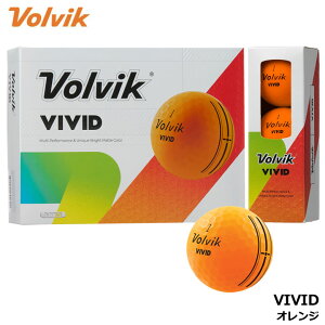 �y2026���f���z�{���r�b�N �r�r�b�h �S���t�{�[�� �I�����W 1�_�[�X(12������) Volvik VIVID BALL 10p