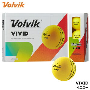 �y2026���f���z�{���r�b�N �r�r�b�h �S���t�{�[�� �C�G���[ 1�_�[�X(12������) Volvik VIVID BALL 10p