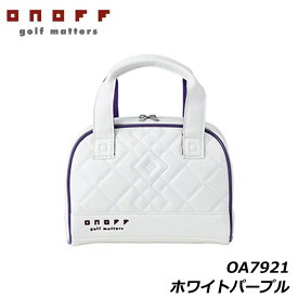 【レディース】オノフ ラウンドバッグ OA7921 Round Bag ホワイト×パープル 内ポケット付き コンパクト収納 ONOFF