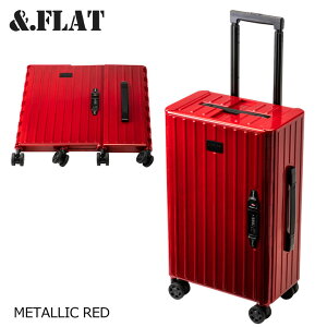 &.FLAT Ahtbg ܂݃L[P[X ^bNJ[ bh 35L FL14-4-00001 CARRY CASE METALLIC COLOR RED