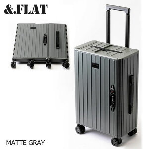 &.FLAT �A���h�t���b�g �܂��݃L�����[�P�[�X �}�b�g�J���[ �O���[ 35L FL14-4-00002 COMPACY CARRY CASE MATTE COLOR GRAY
