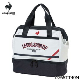 【2026モデル】ルコックスポルティフ ゴルフ LG6STT40M ホワイト×レッド 二層式 保冷カートポーチ le coq sportif GOLF WHRD