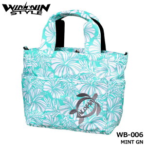 �E�B���E�B���X�^�C�� WB-006 �A���n �z�k ���E���h �g�[�g�o�b�O �~���g�O���[��(MINT GN) �~�j�g�[�g ALOHA HONU NEW ROUND TOTE BAG WINWIN STYLE