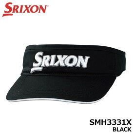 ダンロップ スリクソン SMH3331X バイザー サンバイザー ゴルフ帽子 ブラック 吸水速乾 防菌防臭 BLACK SRIXON DUNLOP 10p
