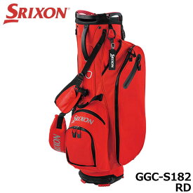 【2023モデル】ダンロップ スリクソン GGC-S182 レッド スタンド型 キャディバッグ 9.5型 2.6kg 軽量モデル スタンドバッグ ゴルフ RED SRIXON DUNLOP 10p