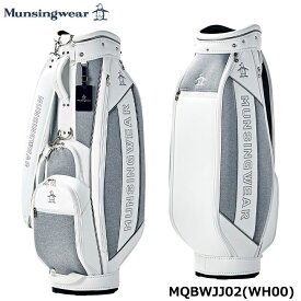 マンシングウェア MQBWJJ02 MIXニット キャディバッグ ホワイト 9型 47インチ対応 Munsingwear WH00