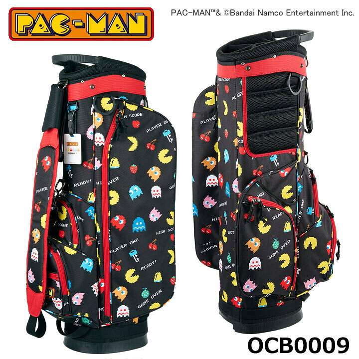 楽天市場】パックマン OCB0009 キャディバッグ レッド 9.5型 2.6kg 5 