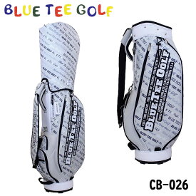 ブルーティーゴルフ BTG-CB026 ボーダー柄キャディバッグ グレー　9.0型 46インチ対応 BLUE TEE GOLF 10p
