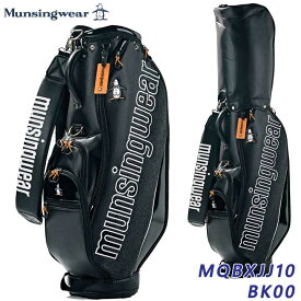【2024モデル】マンシングウェア MQBXJJ10 ミックスニット キャディバッグ ブラック 9.0型 47インチ対応 Munsingwear BK00 ENVOY 20p