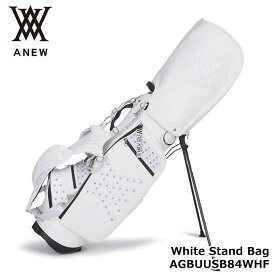 アニュー AGBUUSB84WHF ホワイトスタンドバッグ（WHITE） 5分割 キャディバッグ ANEW Blossom Stand Bag