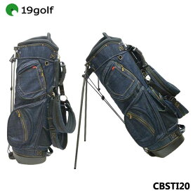 19ゴルフ CBSTI20 スタンド型 デニムキャディバッグ スタンダード インディゴブルー 8.5型 3.6kg 19golf