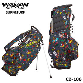 【2022モデル】ウィンウィンスタイル CB-106 サーフ&ターフ ダークグレー SURF&TURF LIGHT WEIGHT STAND BAG ゴルフキャディバッグ WINWIN STYLE