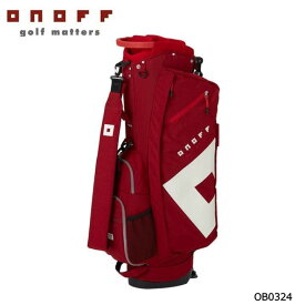 オノフ OB0324-03 スタンド型 キャディバッグ Caddie Bag 9型 2.6kg 47インチ対応 レッド ONOFF