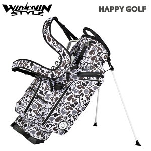 �E�B���E�B���X�^�C�� CB-161 �n�b�s�[ �S���t �i�u���b�N�j�X�^���h�o�b�O HAPPY GOLF STAND BAG �S���t�L���f�B�o�b�O WINWIN STYLE