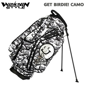 EBEBX^C CB-166 Qbgo[fBJ (zCg) y X^hobO GET BIRDIE! CAMO STAND BAG StLfBobO WINWIN STYLE