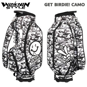 EBEBX^C CB-168 Qbgo[fBJ (zCg) y J[gobO GET BIRDIE! CAMO CART BAG StLfBobO WINWIN STYLE