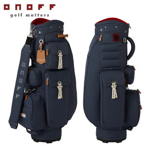 【レディース】オノフ OB0722 (ネイビー)カート型 キャディバッグ Caddie Bag 8.5型 2.5kg 46インチ対応 ONOFF 10p