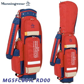 【レディース】【2025モデル】マンシングウェア MG5FCB01L マルチカラー キャディバッグ レッド Munsingwear RD00