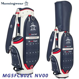 【レディース】【2025モデル】マンシングウェア MG5FCB02L 合皮素材ペンギン刺繍 キャディバッグ ネイビー Munsingwear NV00