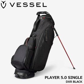 ベゼル プレイヤー5.0 スタンド キャディバッグ シングルストラップ DXR ブラック 8.5型 約3.4Kg PLAYER 5.0 STAND DXR BLACK SINGLE VESSEL