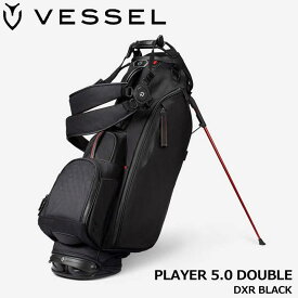 ベゼル プレイヤー5.0 スタンド キャディバッグ ダブルストラップ DXR ブラック 8.5型 約3.4Kg PLAYER 5.0 STAND DXR BLACK DOUBLE VESSEL