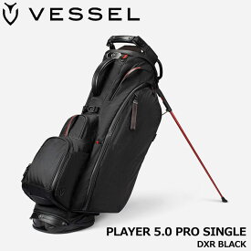 ベゼル プレイヤー5.0 プロ スタンド キャディバッグ シングルストラップ DXRブラック 9.5型 約3.4Kg PLAYER 5.0 PRO STAND DXR BLACK SINGLE VESSEL