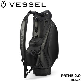 ベゼル プライム 2.0 キャディバッグ ブラック ツアーバッグ カート型 10型 約5.7Kg PRIME 2.0 BLACK VESSEL 9071123