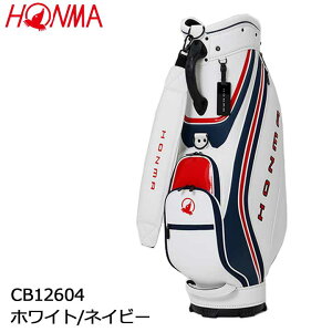 �y2026���f���z�{�ԃS���t CB12604 �z���C�g/�l�C�r�[ �L���f�B�o�b�O�@�z���} WHITE/NAVY HONMA GOLF
