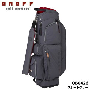 �I�m�t OB0426 �L���f�B�o�b�O �X���[�g�O���[(78) �y�� �J�[�g�^ 9�^ 2.9kg 47inch�N���u�Ή� �Z�p���[�^�[�t�� Caddie Bag ONOFF