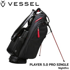 ベゼル プレイヤー5.0 プロ スタンド キャディバッグ シングルストラップ ナイトファイア 9.5型 約4.2Kg PLAYER 5.0 PRO STAND Nightfire SINGLE VESSEL 即納