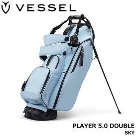 ベゼル プレイヤー5.0 スタンド キャディバッグ ダブルストラップ SKY 8.5型 約3.8Kg PLAYER 5.0 SKY DOUBLE VESSEL 即納