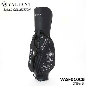 シェリフの姉妹ブランド！ヴァリアント VAS-010 スカルコレクション キャディバッグ ブラック 9.5型 3.8kg カート型 バリアント 100本限定 VALIANT SKULL COLLECTION BLACK