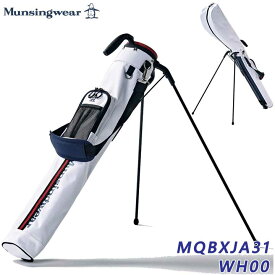 【2024モデル】マンシングウェア MQBXJA31 ホワイト テープデザイン セルフスタンド クラブケース Munsingwear WH00 20p