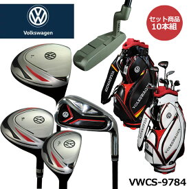 フォルクスワーゲン VWCS-9784 クラブセット 10本組 (1W,5W,U5,6-9,PW,SW,PT) キャディバッグ付 VW Volkswagen LEZAX