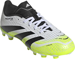 アディダス プレデター LEAGUE HG/AG / 土・人工芝用 キッズ / Predator League Multi-Ground Boots Kids フットウェアホワイト/コアブラック/ルシッドレモン JI1147 2025fw 25p