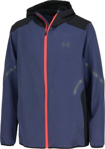 A_[A[}[ UA BRUSHED WOVEN REFLECT JACKET Washed Navy 6007741 2025fw 30p