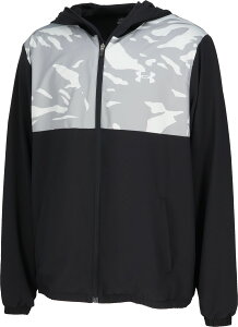 A_[A[}[ UA WOVEN FULL-ZIP HOODED JACKET Steel 6007975 2025fw 30p