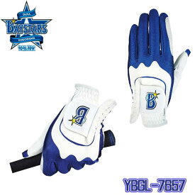 【メール便可能】横浜DeNAベイスターズ YBGL-7657 ゴルフグローブ（左手用） YOKOHAMA DeNA BAYSTARS