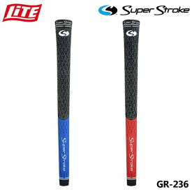 ライト GR-236 スーパーストローク S-Tech ハーフコード スタンダード バックライン有り ゴルフ グリップ LITE Super Stroke S-tech Half Cord Standard