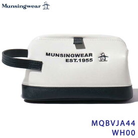 マンシングウェア MQBVJA44 ホワイト マグネット式 ガマロ開閉カートポーチ Munsingwear WH00