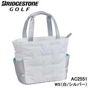 �y���f�B�[�X�z�y2025���f���z�u���a�X�g�� �S���t ���E���h�g�[�g�o�b�O AC2551 �z���C�g/�V���o�[ WS BRIGESTONE GOLF 10p