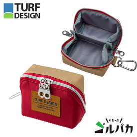 ターフデザイン TDGP-BC75S パカっと ゴルパカ ゴルフポーチ （RD/BE） TURF DESIGN 朝日ゴルフ