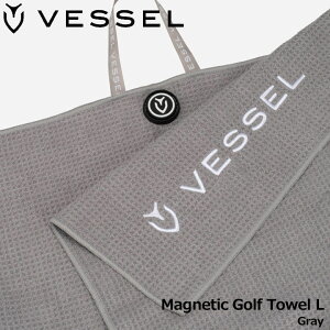 x[ TW0221 }OleBbNSt^I O[ Magnetic Golf Towel L Gray St^I VESSEL