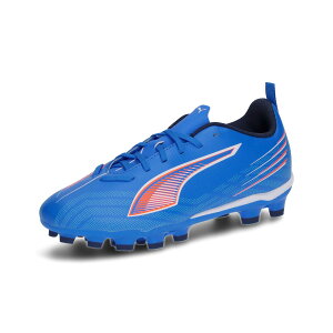 プーマ 108536-01 ウルトラ 6 プレイ HG/AG + Mid JR (01)Ultra Blue-PUMA White-Glowing Red メンズ・ユニセックス 2025fw 25p