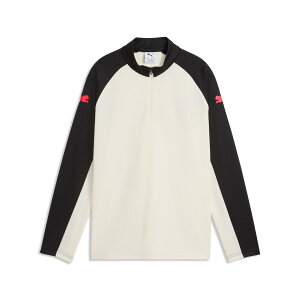 �v�[�} 660979-04 IndividualLIGA 1/4 Zip Top Jr (04)Sugared Almond-Ultra Red-PUMA Black �W���j�A 2026fw 25p