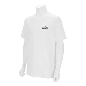 �v�[�} 687608-02 ESS Small No. 1 Logo T�V���c (02)PUMA WHITE �����Y�E���j�Z�b�N�X 2026ss 25p