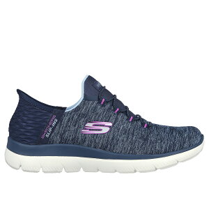 �X�P�b�`���[�Y SKJ-149937W-NVPR Skechers Hands Free Slip-ins SUMMITS-DAZZLING HAZE (NVPR)NAVY/PURPLE ���f�B�[�X 25p