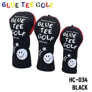 �u���[�e�B�[�S���t BTG-HC034 �X�g���b�`�X�}�C���w�b�h�J�o�[ �iDR�p�AFW�p�AUT�p�j �u���b�N�@BLUE TEE GOLF HC-034 20p